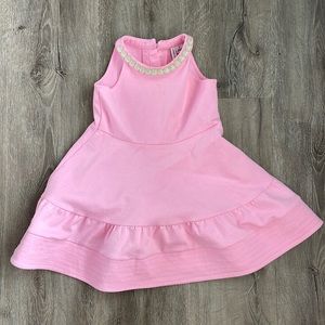 Janie and Jack Pink Oval Trim Ponte Dress